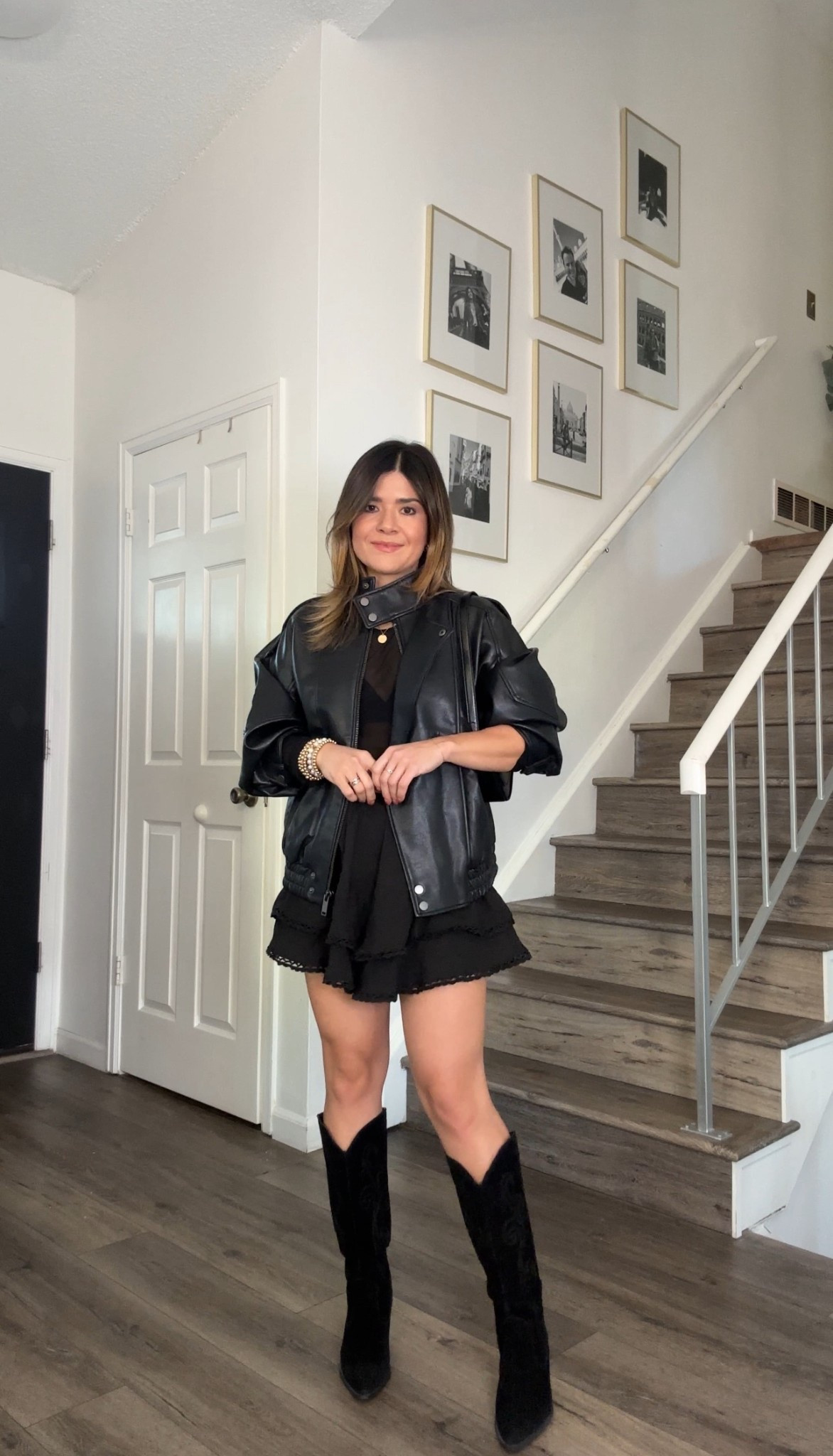 Love a total black look for fall!! This one is so pretty and comfy!! I’m loving this Abercrombie jacket so much! It’s so chic!!
Jacket size xs
Skirt size small
Top size small

#LTKFindsUnder50 #LTKFindsUnder100 #LTKShoeCrush