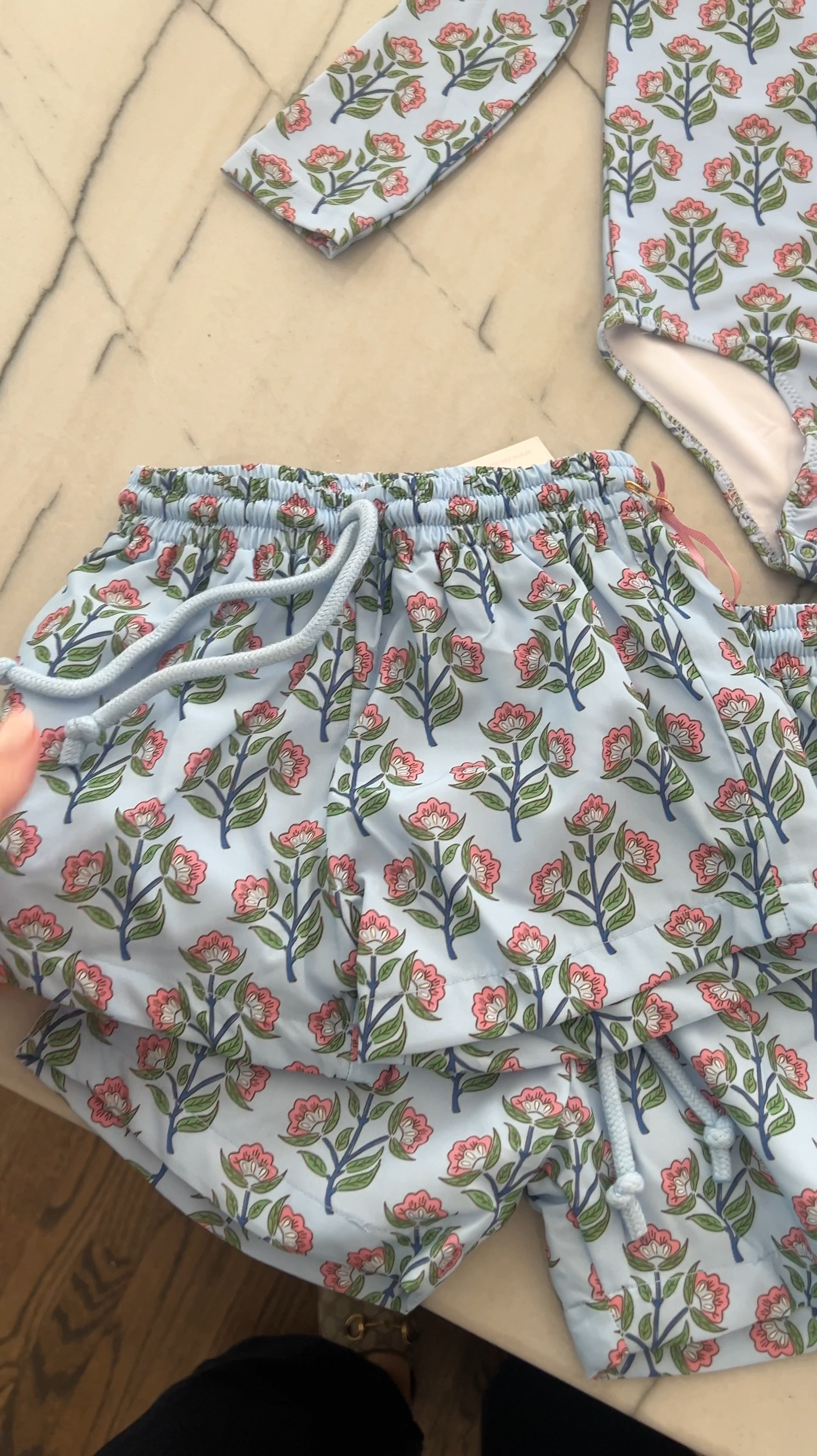 Sweetest swimsuit collab to match your kids 🩵🩵🩵

#LTKSwim