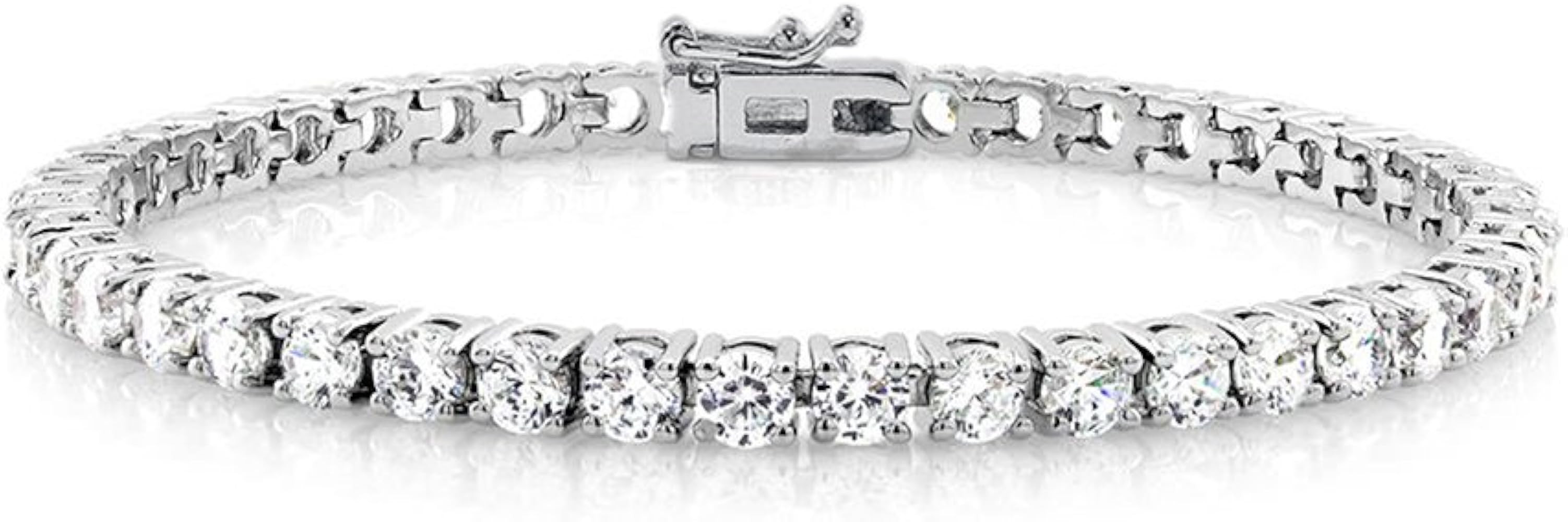 Cate & Chloe Kaylee 18k Tennis Bracelet, Women's 18k Gold Plated Tennis Bracelet w/Cubic Zirconia... | Amazon (US)