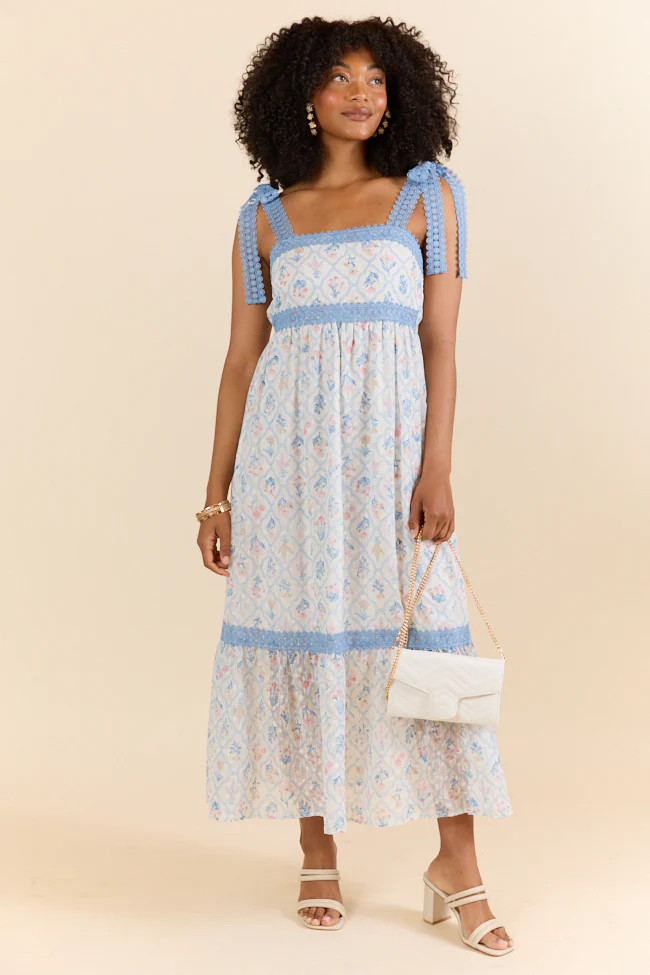 Come Along With Me Multi Block Floral Maxi Dress | Pink Lily