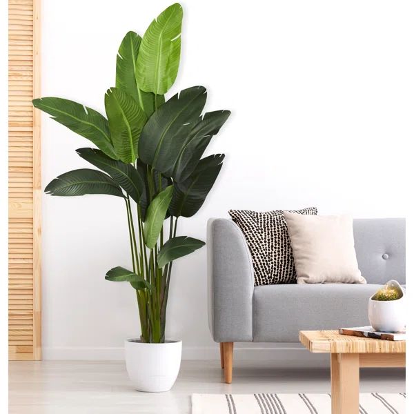 84" Artificial Palm Tree in Planter | Wayfair North America