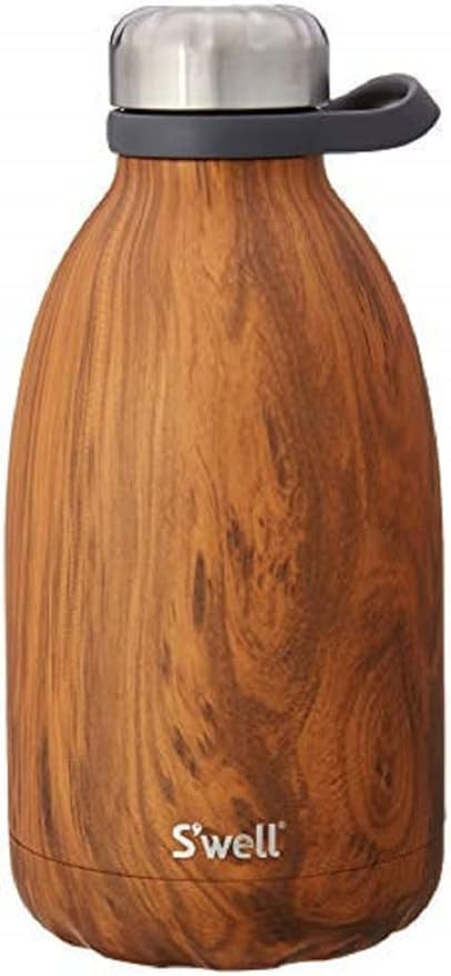 S'well Stainless Steel Roamer Bottle - 64 Fl Oz - Teakwood - Triple-Layered Vacuum-Insulated Cont... | Amazon (US)