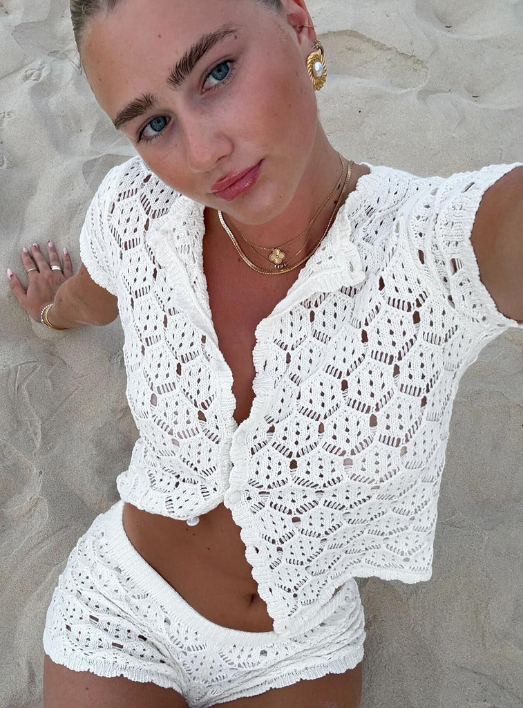 Sun Still Shines Crochet Set White Tall | Princess Polly US