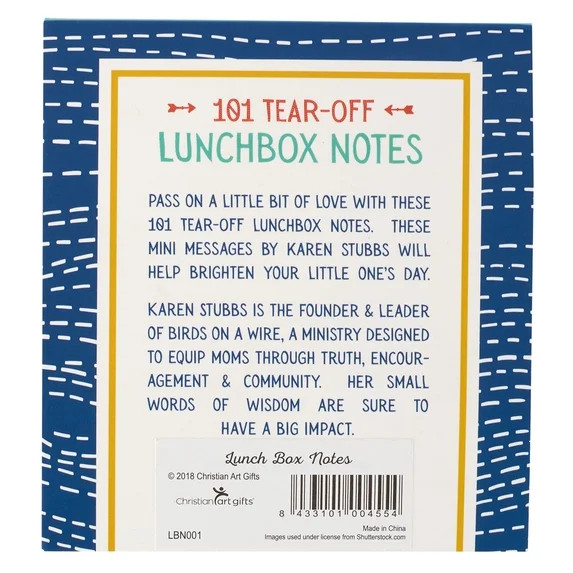 101 Tear-Off Lunchbox Notes, Inspirational Quotes and Encouragement for Kids, Space to Write Pers... | Walmart (US)