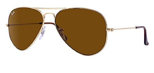Ray-Ban RB3025 001/33 62M Gold/Brown Aviator +BUNDLE with ACCESSORY EYEWEAR KIT | Amazon (US)