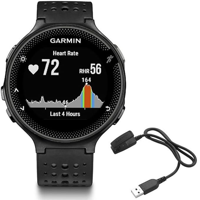 Garmin Forerunner 235 GPS Sport Watch - Black/Gray - Charging Clip Bundle Includes Forerunner 235... | Amazon (US)