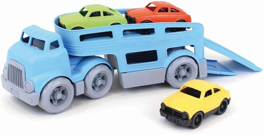Green Toys Car Carrier, Blue - Pretend Play, Motor Skills, Kids Toy Vehicle. No BPA, phthalates, ... | Amazon (US)