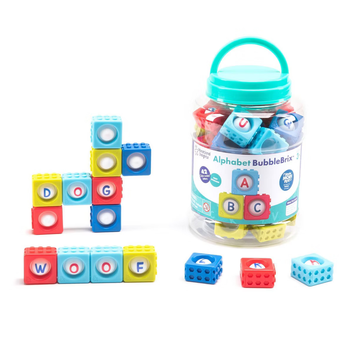 Educational Insights Alphabet BubbleBrix Pop Blocks Set | Target