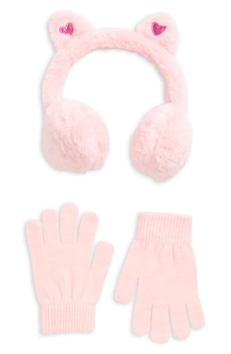 Capelli New York Kids' 3D Kitty Earmuffs & Gloves Set | Nordstrom | Nordstrom