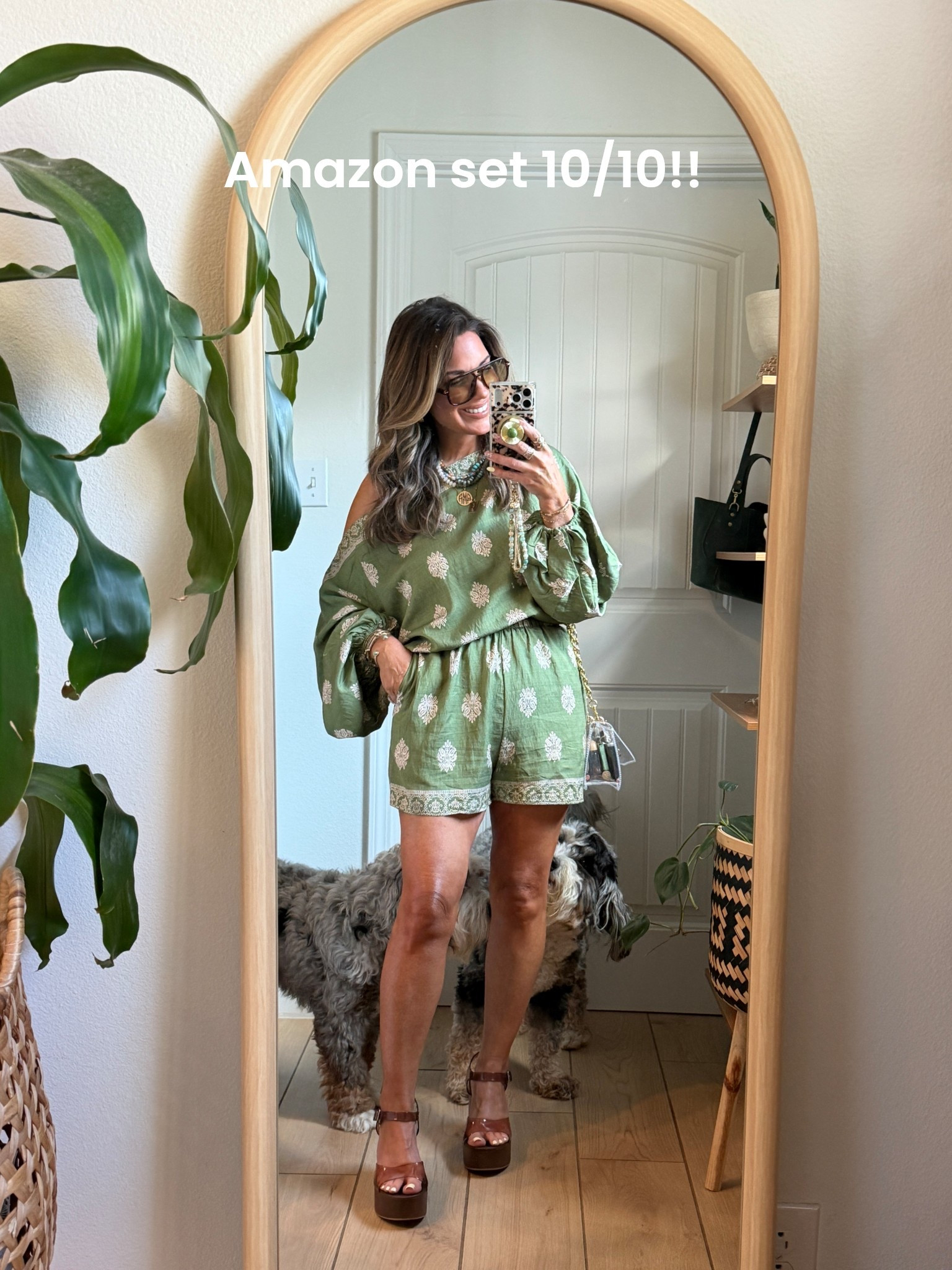 Love, love this Amazon set (looks like a romper)!!! Fits PERFECT!!! Bra tucked the shirt. Wearing size medium!!
And walmart wedges are 10/10!! So comfy!! 




#LTKSeasonal #LTKPetite #LTKOver40