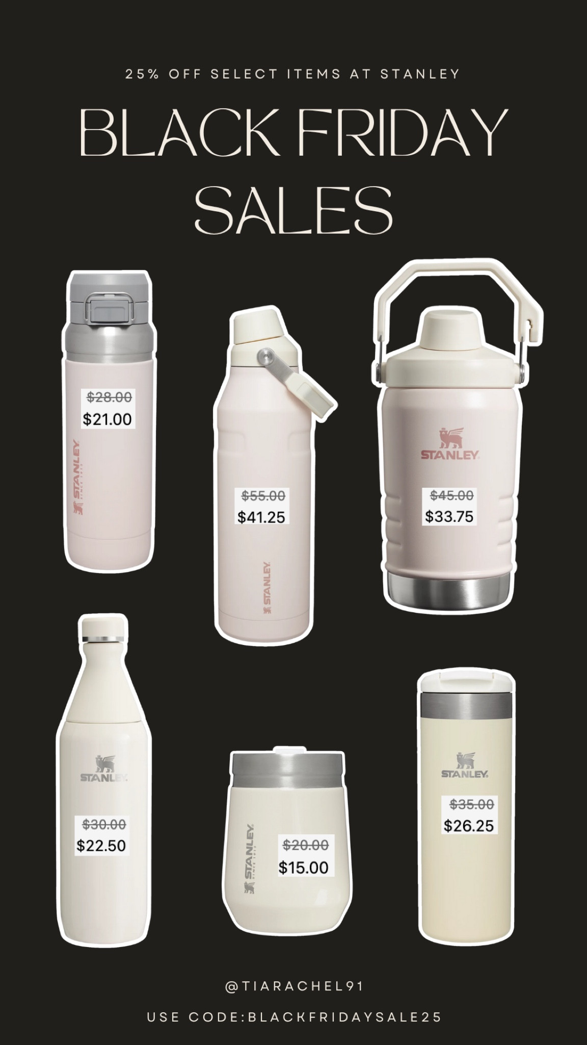 Stanley Black Friday deals are here!! 25% off select items with code “BLACKFRIDAYSALE25” at checkout! 

 #stanley #stanleycup #blackfriday #blackfri #salealert #blackfridaysale 

#LTKSaleAlert #LTKSeasonal #LTKHoliday