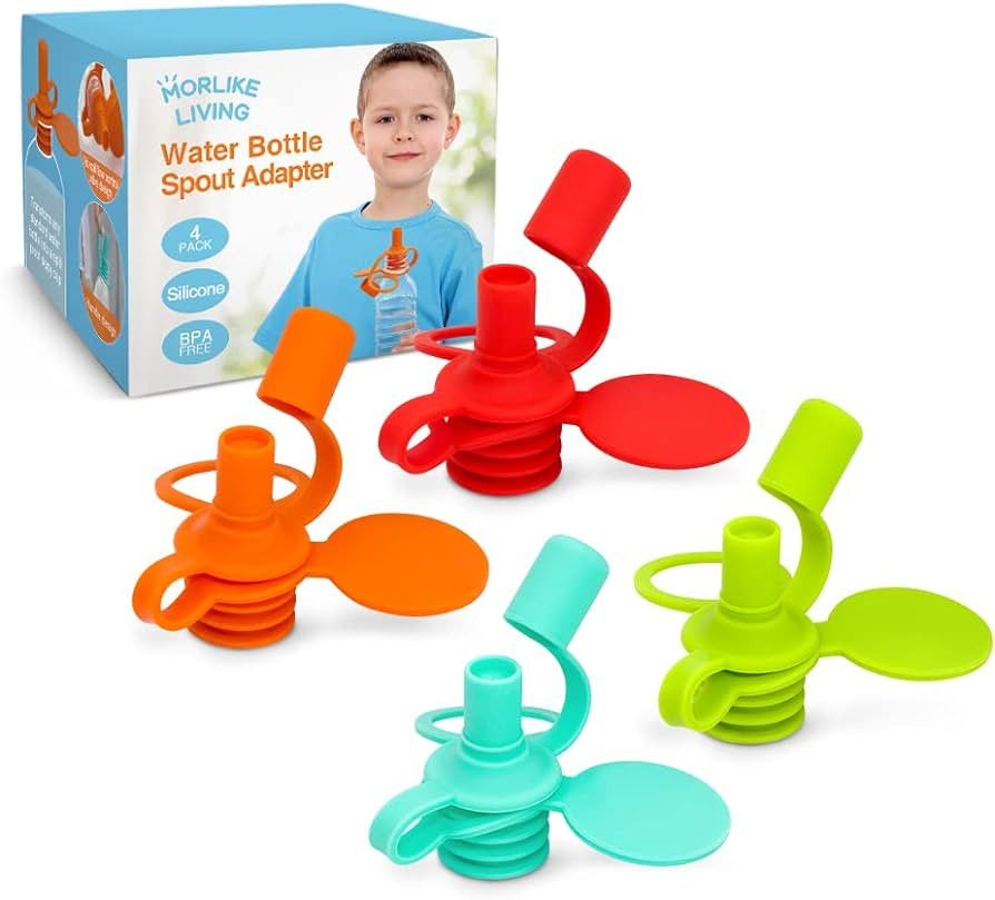 Morlike Living Water Bottle Spout Adapter, Silicone Baby Water Bottle Adapter for Toddlers, Prote... | Amazon (US)
