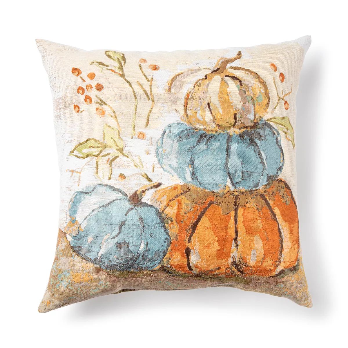 Celebrate Fall Together Harvest Tapestry Stacked Pumpkin Throw Pillow | Kohl's