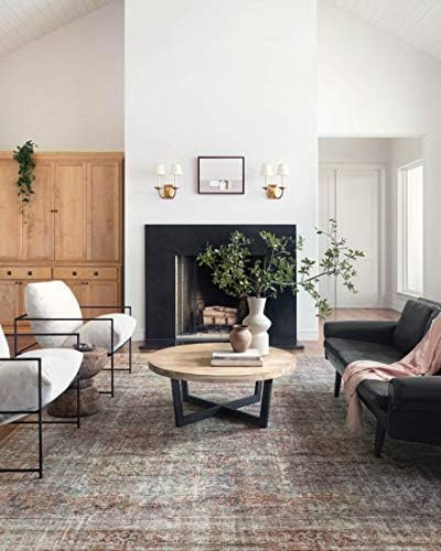 Chris Loves Julia x Loloi Jules JUL-05 Lagoon / Brick Oriental Area Rug 7'-6" x 9'-6" | Amazon (US)