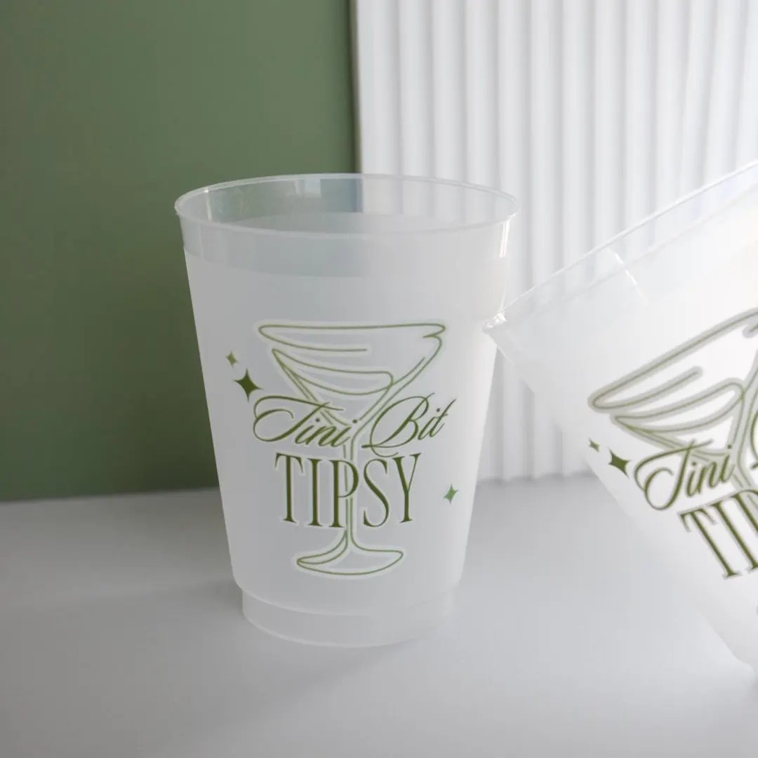Tini Bit Tipsy Cups | Bride in a Tini Bit Bachelorette Cups | Tini Bit Tipsy Cups | Dirty Martini... | Etsy (Global)