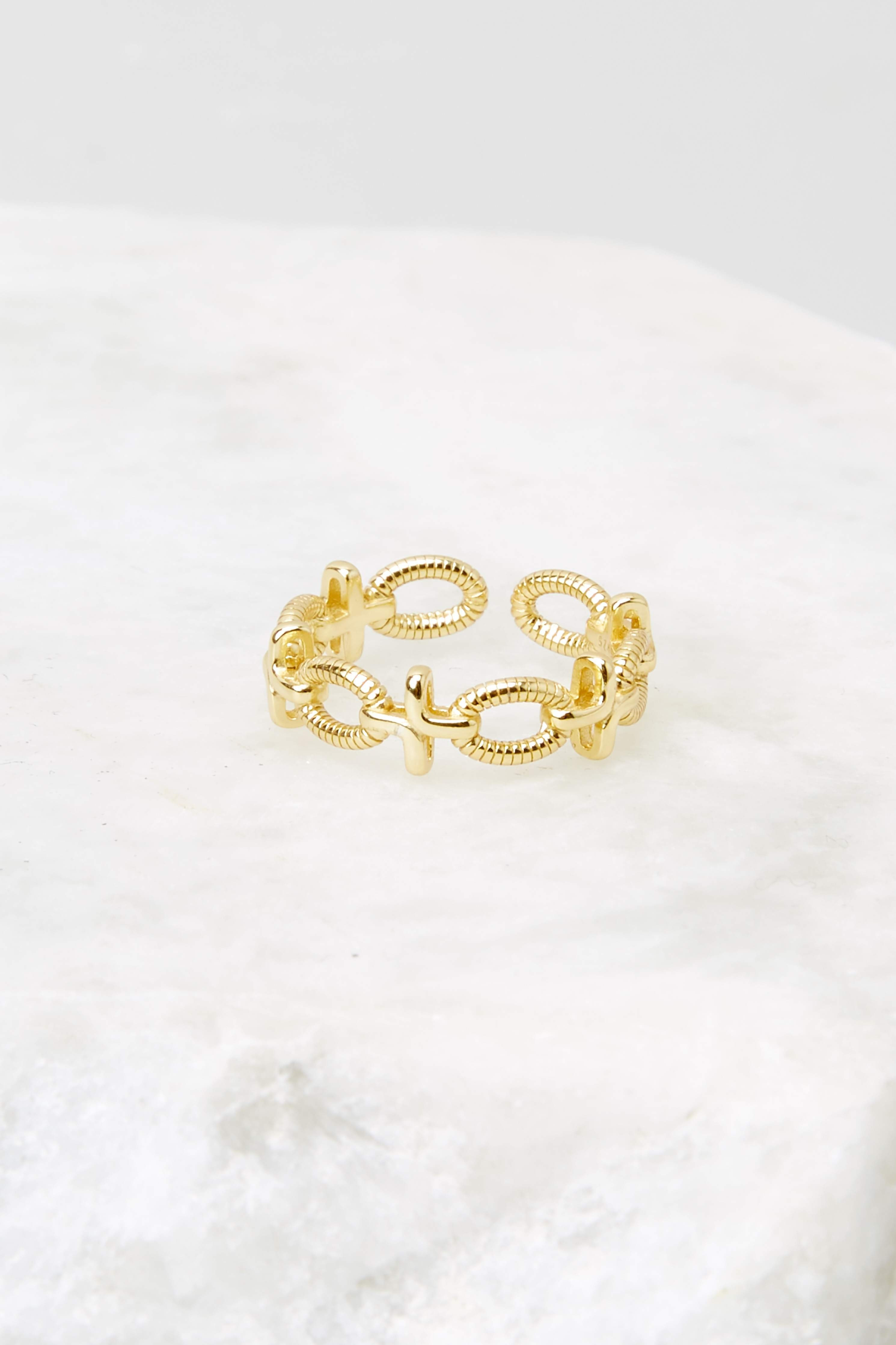 GiGi Gold Ring | Red Dress 
