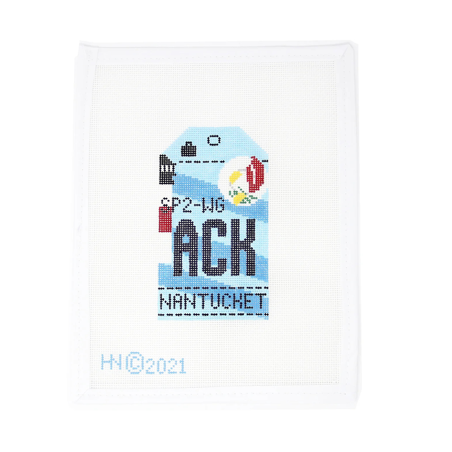 Nantucket Luggage Tag | Greystone Needlepoint