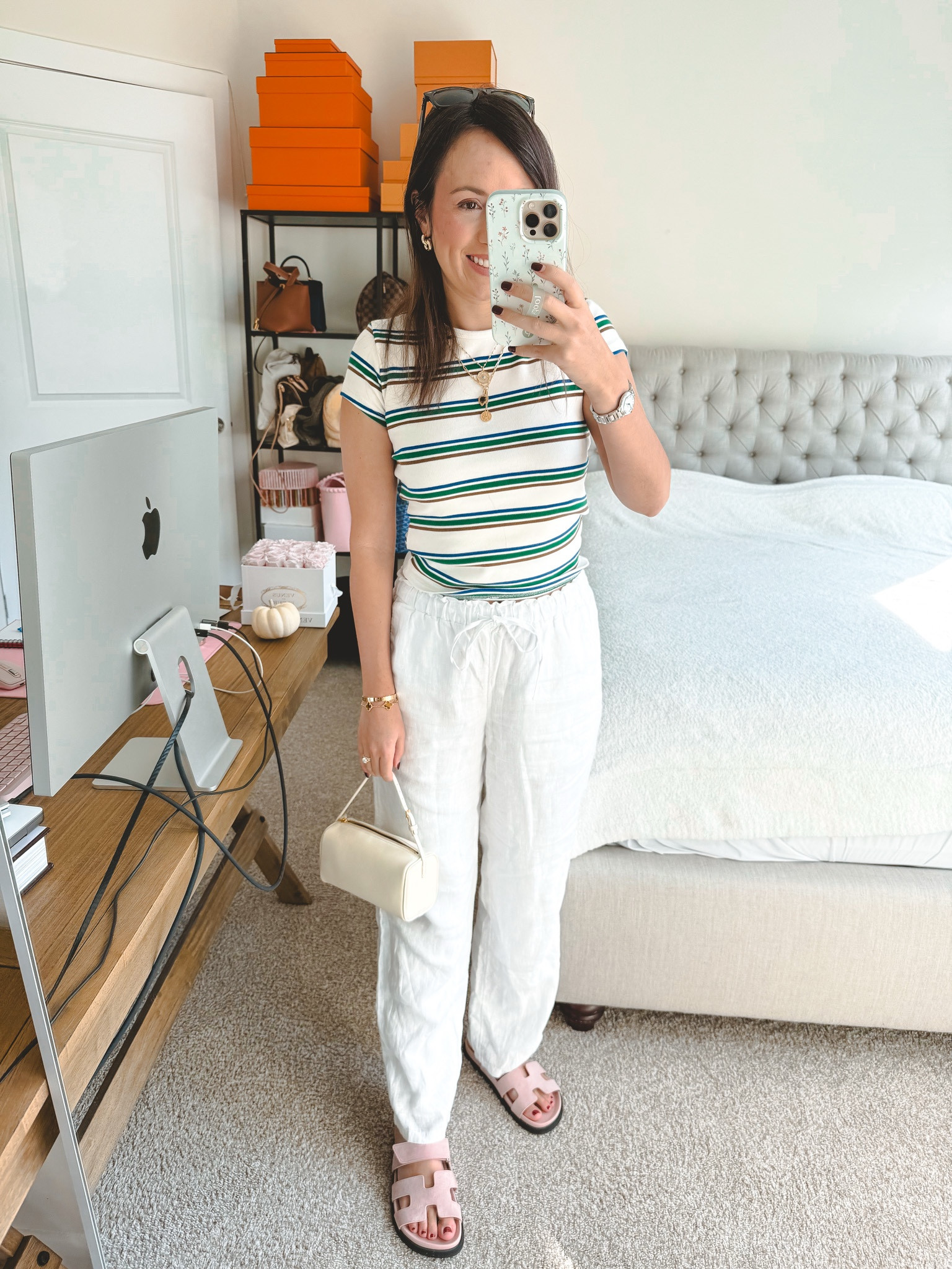 Zara stripe tee (medium), jcrew white linen pants (omg these are insanely comfy and cute! Xs), Baublebar earrings



#LTKStyleTip #LTKFindsUnder100 #LTKSeasonal
