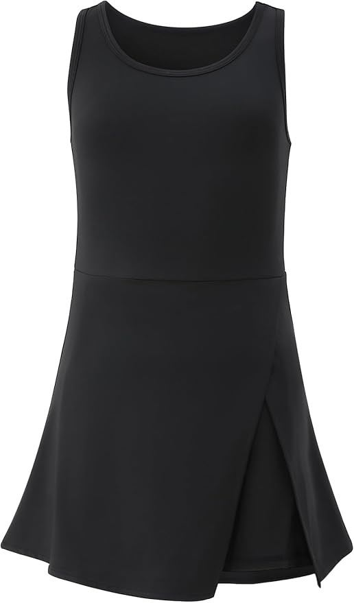 Little Girls Golf Tennis Sports Round Neck Sleeveless Athletic Active Dress with Safety Inner Poc... | Amazon (US)