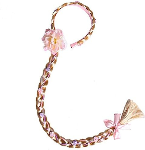 Princess Dress up Wigs for Girls Long 29",Rapunzel Hairpiece Cosplay Braided Wigs | Amazon (US)