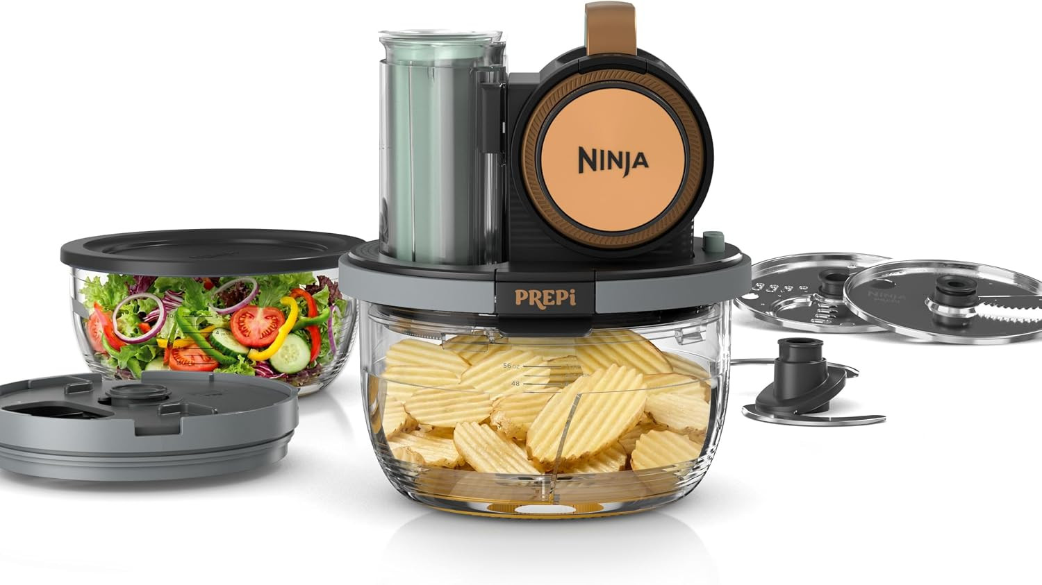 Ninja PREPi 6-in-1 Prep & Store System, Dice, Crinkle, Slice/Shred PN351 | Amazon (US)