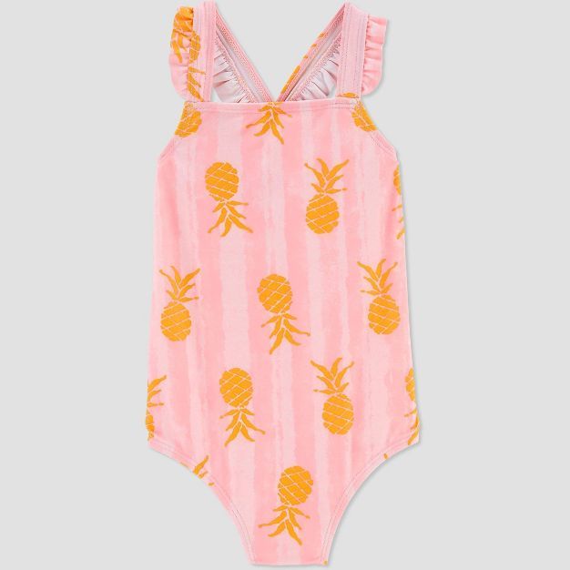 Toddler Girls' Pineapple Print One Piece Swimsuit - Just One You® made by carter's Light Pink | Target