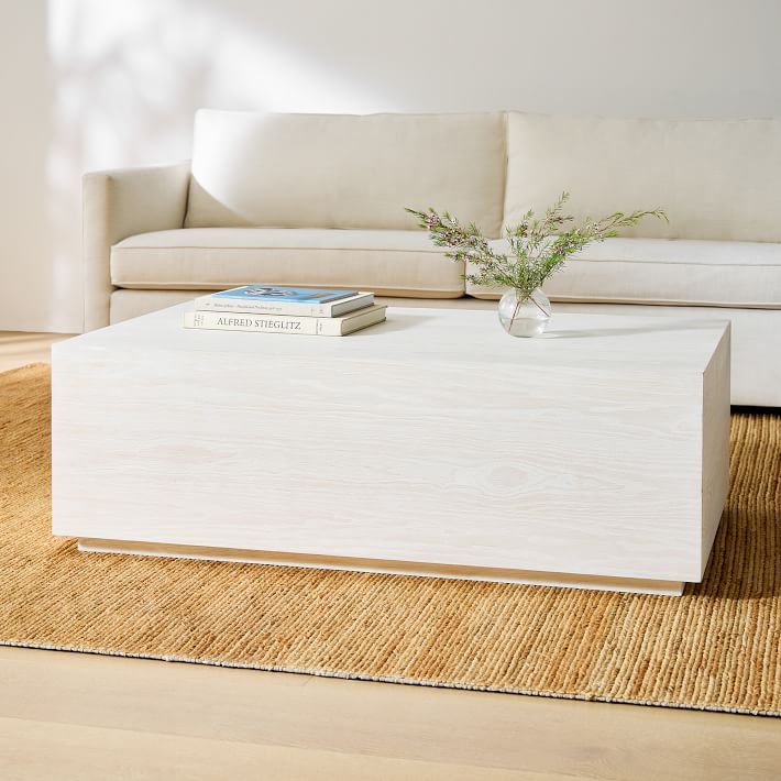 Volume Coffee Table (50") - Wood | West Elm (US)