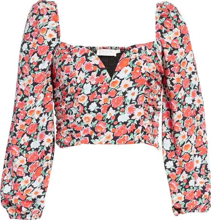 ASTR the Label Wire Print Long Sleeve Blouse | Nordstrom | Nordstrom