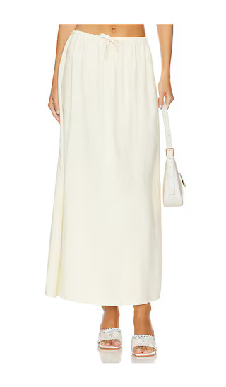 Tie Waist Skirt in Antique White | Revolve Clothing (Global)