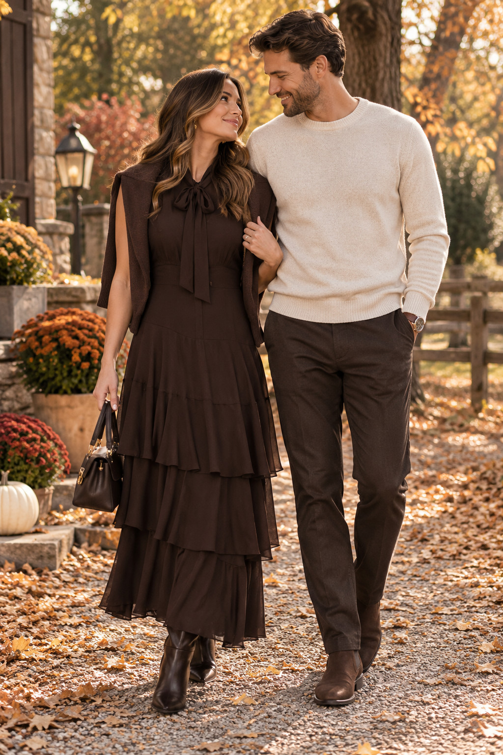 If you love rich brown fall outfits, this espresso maxi is such a gorgeous one. The flowy tiered skirt and bow neckline feel romantic while still being easy to style. Beautiful for fall family photos, Thanksgiving, dinner parties, church, or a fall wedding event.
#ASTRTheLabel #EspressoBrown #BrownDress #MaxiDress #FallFamilyPhotos #ThanksgivingDress #FallWeddingGuest #FallDresses #AutumnStyle #FallFashion 

 #LTKSeasonal #LTKU #LTKSaleAlert
