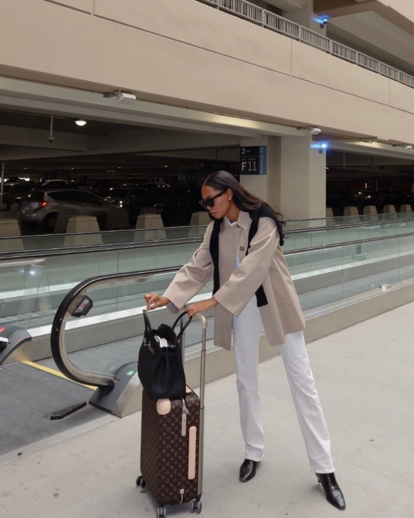 Fall 2025 Fashion | airport outfit, neutral outfit, white denim, white jeans outfit, peacoat outfit, trench coat outfit, everyday style, classic chic style, old money outfit, fall outfit 

#LTKxMadewell #LTKStyleTip #LTKSeasonal