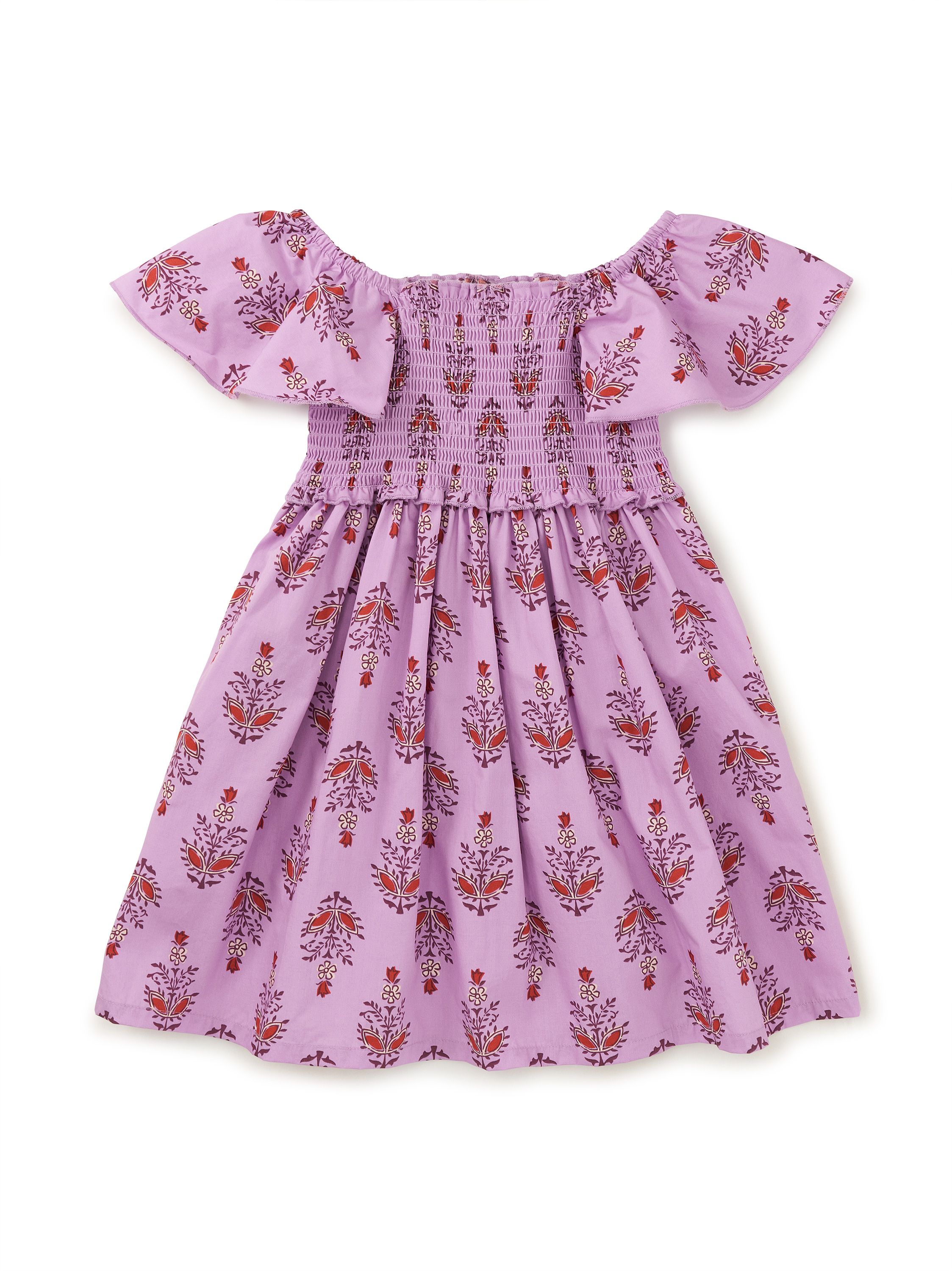 Flutter Sleeve Smocked Dress | Tea Collection
