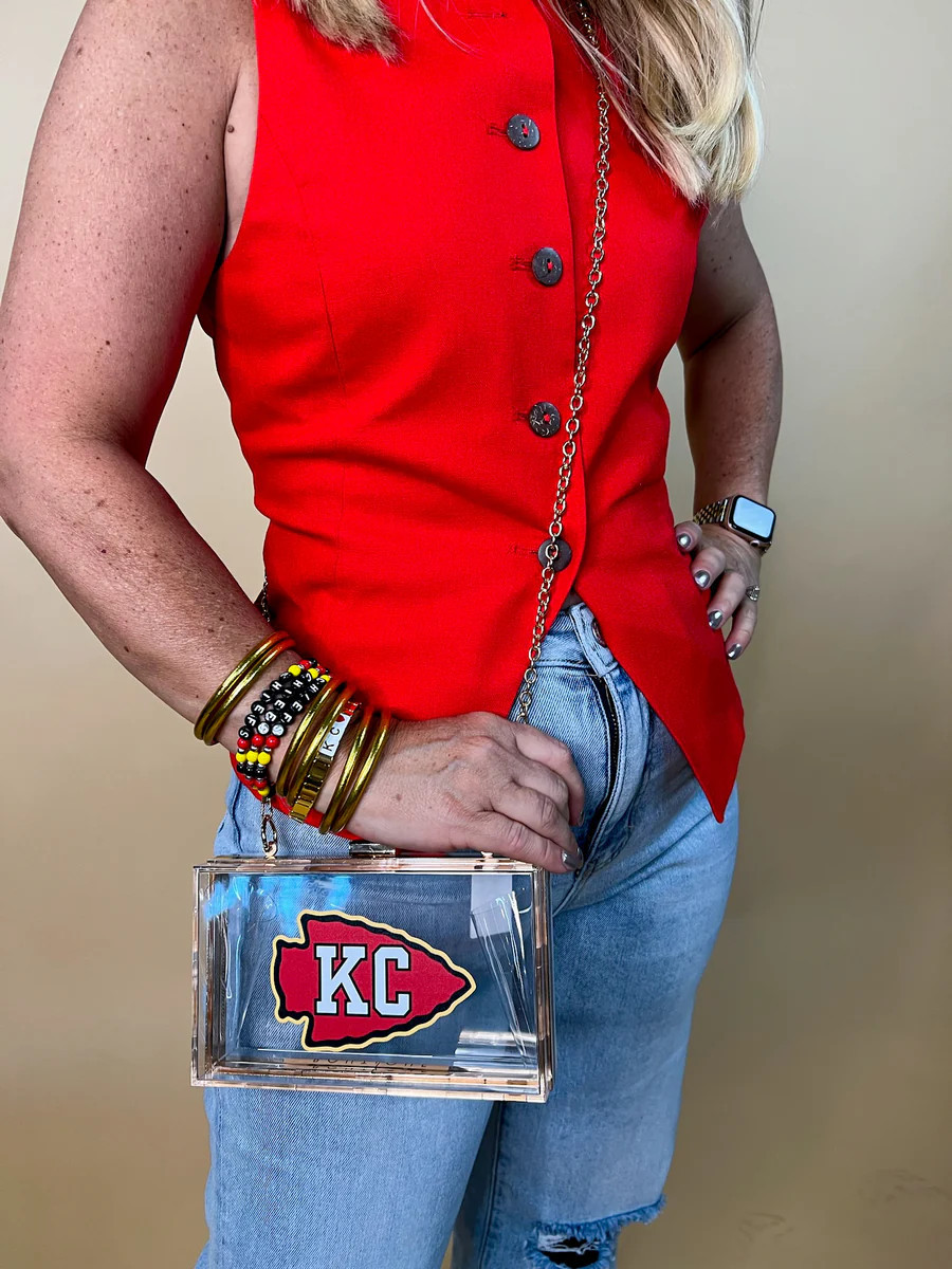 KC Arrowhead Clear Acrylic Purse | Revel Boutique