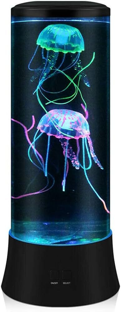 EDIER LED Fantasy Jellyfish Lava Lamp - Round Real Aquarium 7 Color Setting Tank Mood Light Decor... | Amazon (US)
