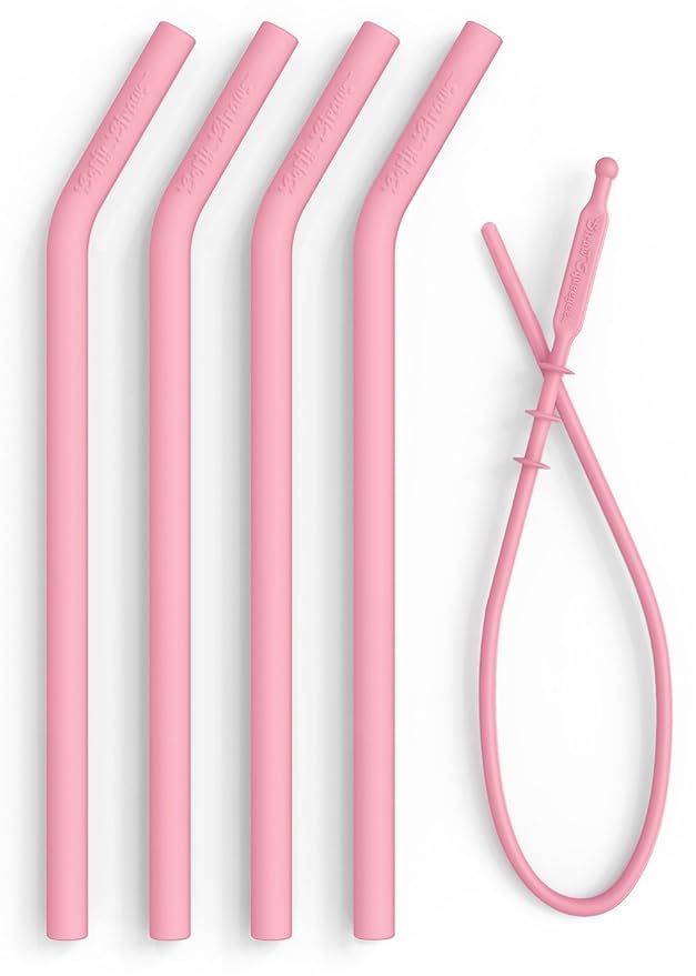 Reusable Silicone Straws for Smoothies - Collapsible FDA Pinch Tested BPA Free Dishwasher Safe - ... | Amazon (US)