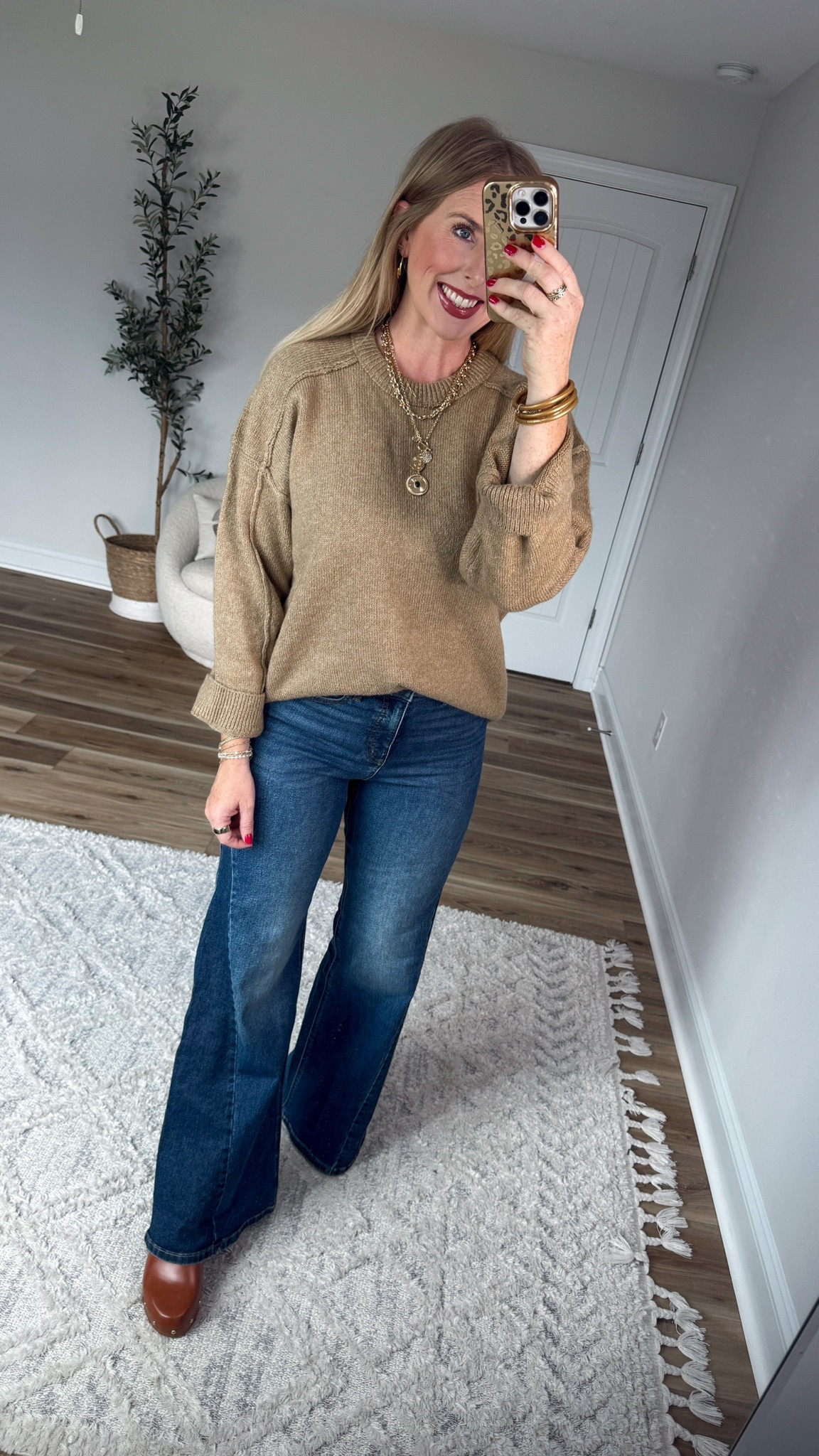 Weekend Walmart Wins try-on
Exposed seam sweater- small, oversized fit 
Wide leg jeans- tts 6

#LTKootd #LTKxWalmart