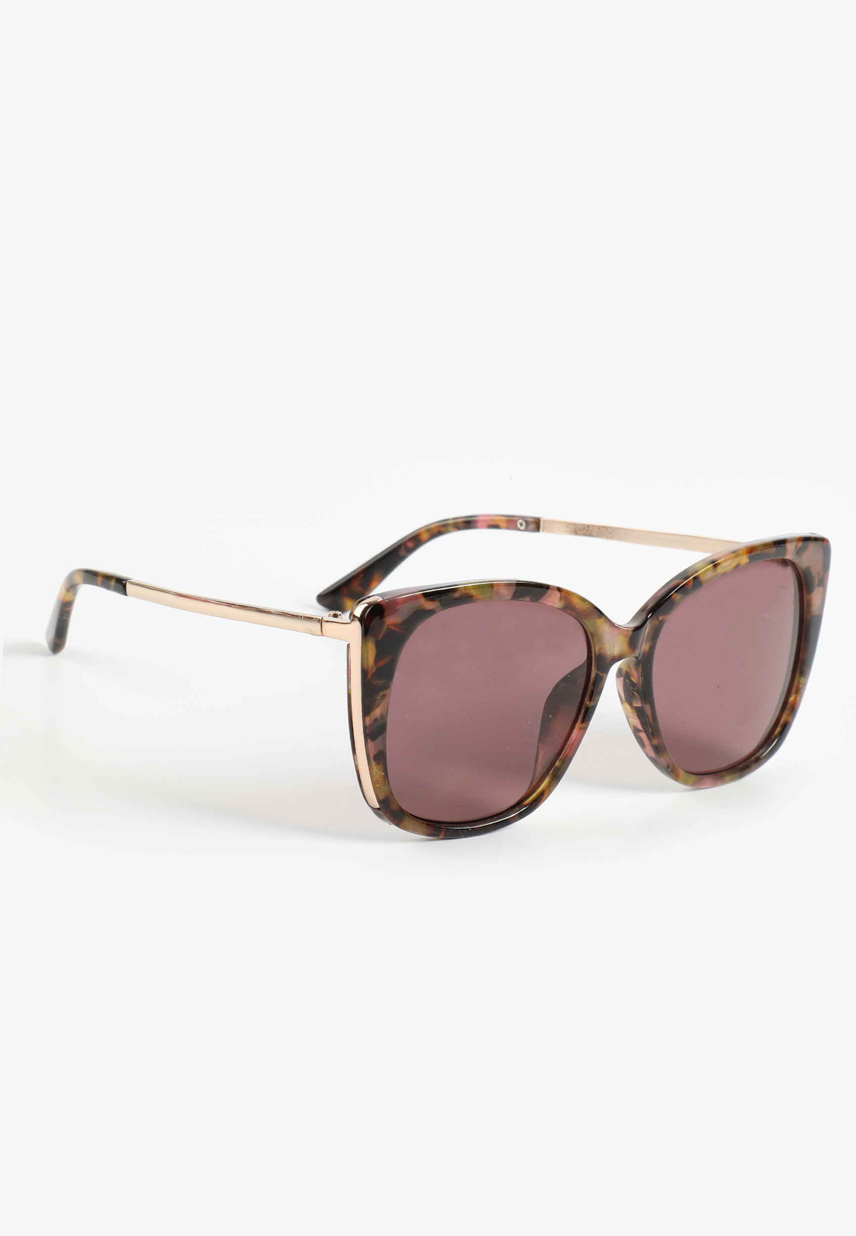 Maurices Women's Tortoise Metal Trim Cat Eye Sunglasses | Maurices