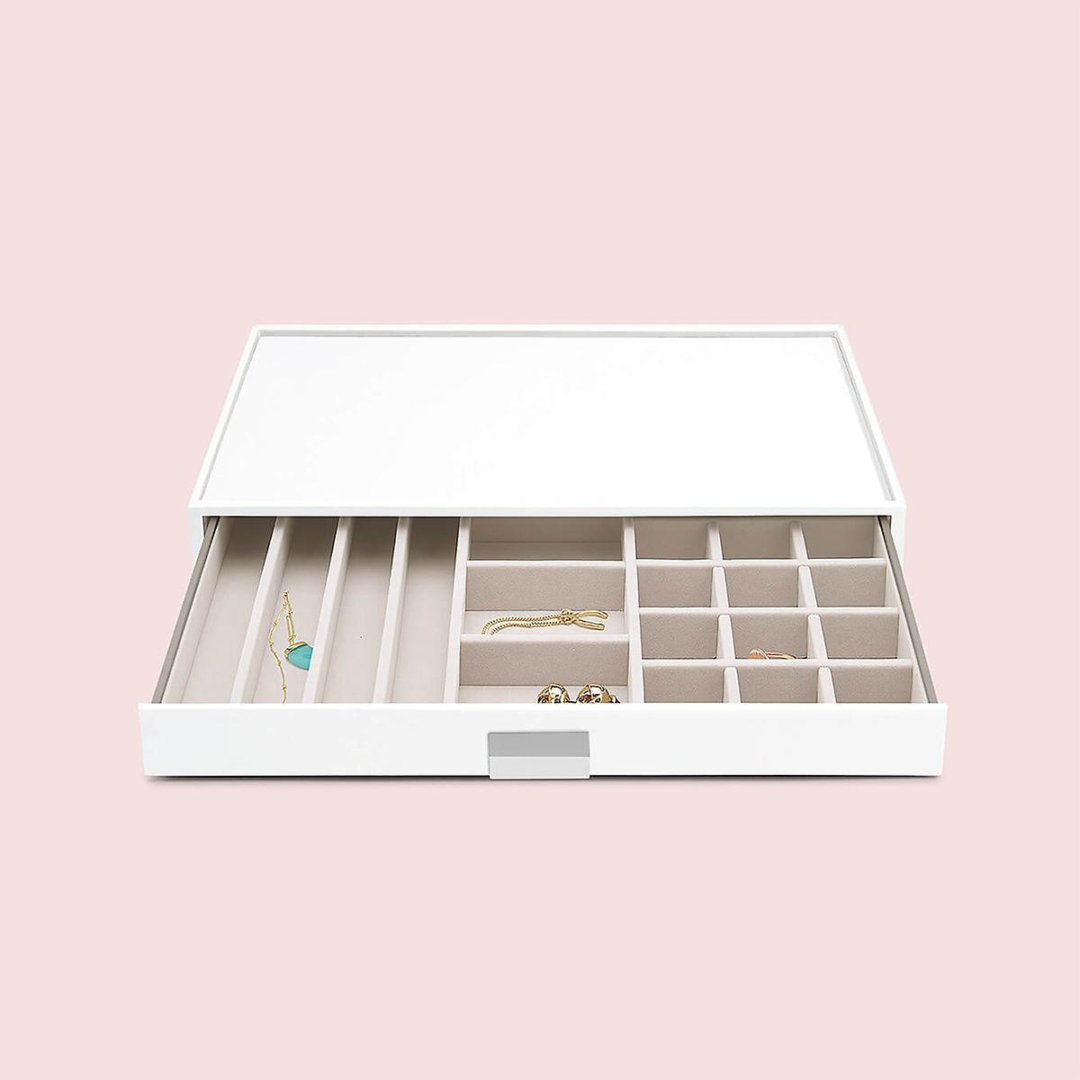 Stackers White Supersize Jewelry Box Collection | The Container Store