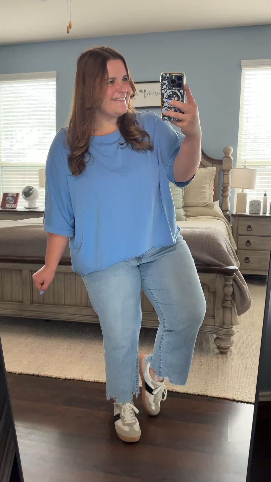 This Amazon top is such a comfy basic and it is the cutest color! Im wearing an xxl. The jeans are Walmart and a size 16. I’m 5’1 for reference. 

#LTKMidsize #LTKPlusSize #LTKootd
