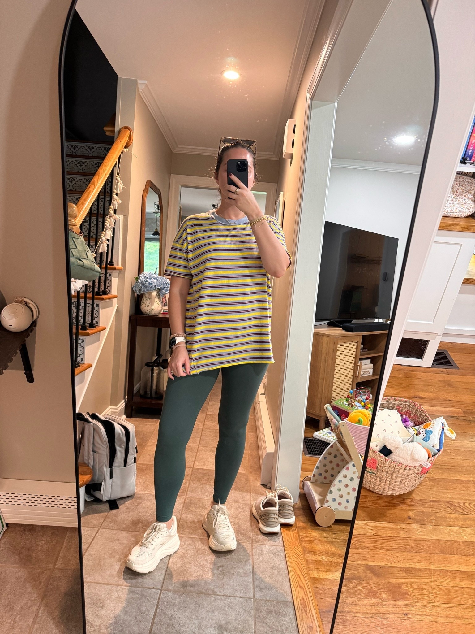 These target leggings are so good 👏 and this aerie tee is perfect to wear with leggings

Size M in leggings (could do small but wore these while pregnant too)
Size small in tee

#LTKSaleAlert #LTKootd #LTKmomlife