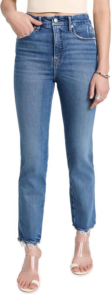 Good American Women's Good Curve Straight Jeans | Amazon (US)