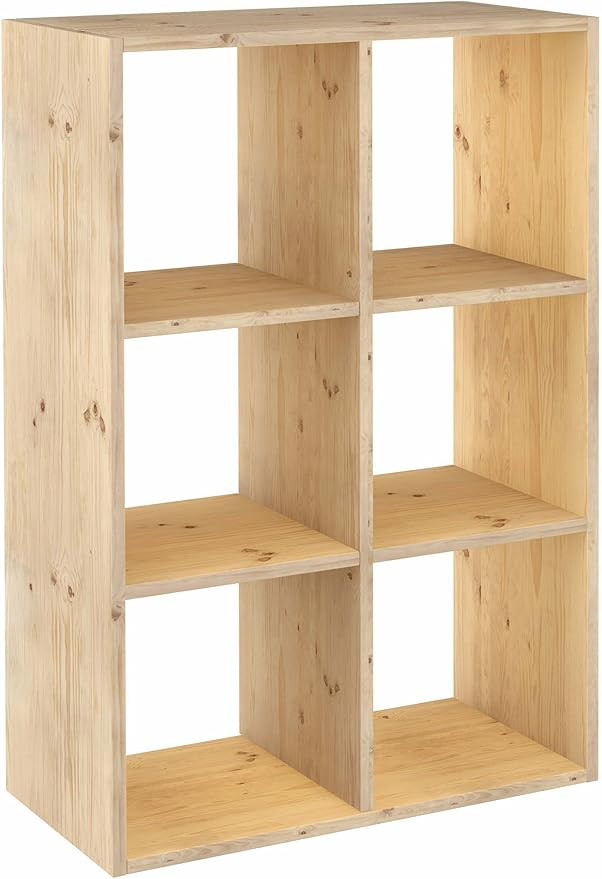 Kit Line Modular Shelving Unit 6 Cube Dinamic Solid Pine Shelves 105.4 x 70.8 x 33 cm | Amazon (US)