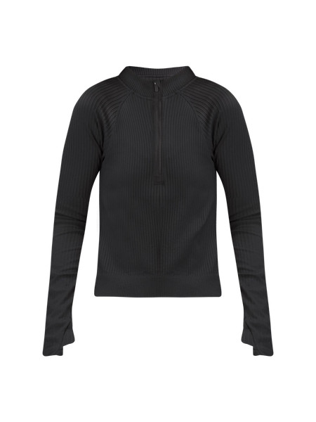 Rest Less Cropped Half Zip | Women's Long Sleeve Shirts | lululemon | Lululemon (US)