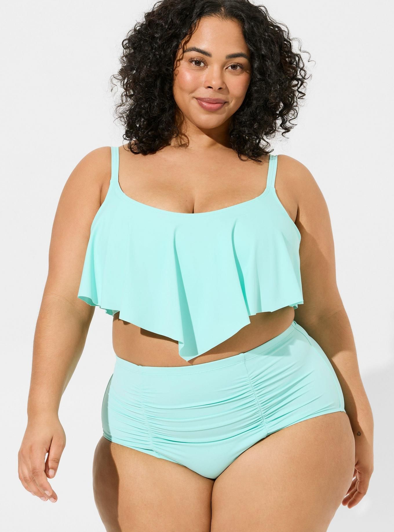 High Rise Ruched Swim Bottom | Torrid (US & Canada)