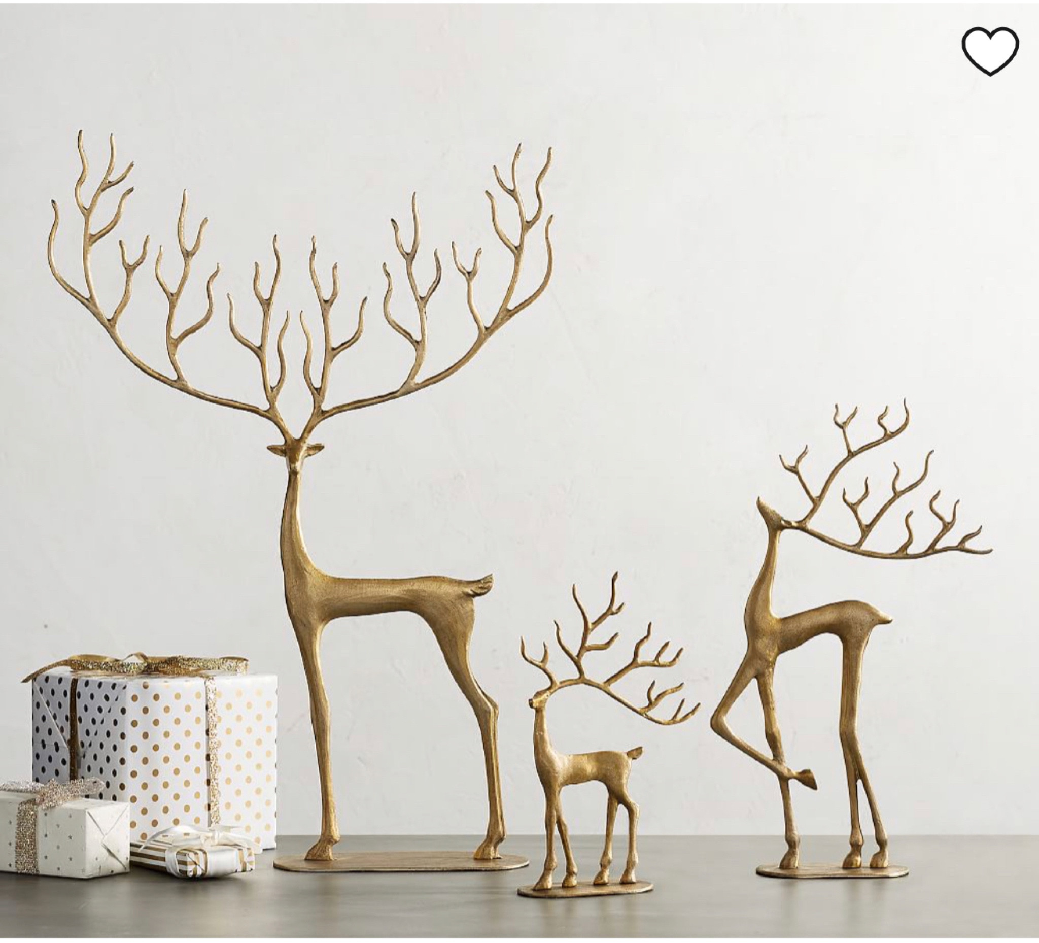 The brass reindeer that sold out last year are in stock and ready to ship. It’s early but grab them now so you don’t miss out on them later!! 

#LTKhome #LTKunder100 #LTKSeasonal