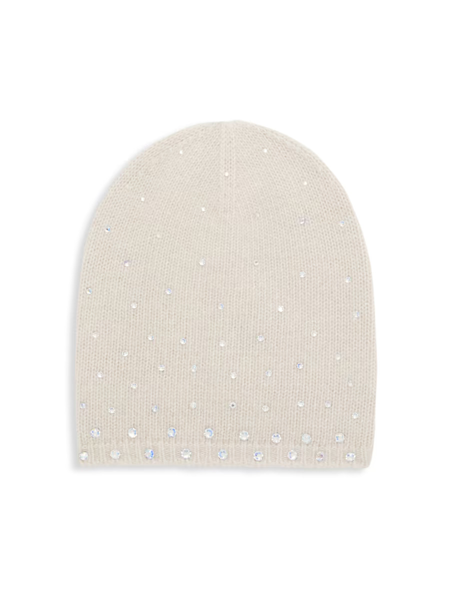 Carolyn Rowan Collection Crystal-Embellished Cashmere Beanie | Saks Fifth Avenue