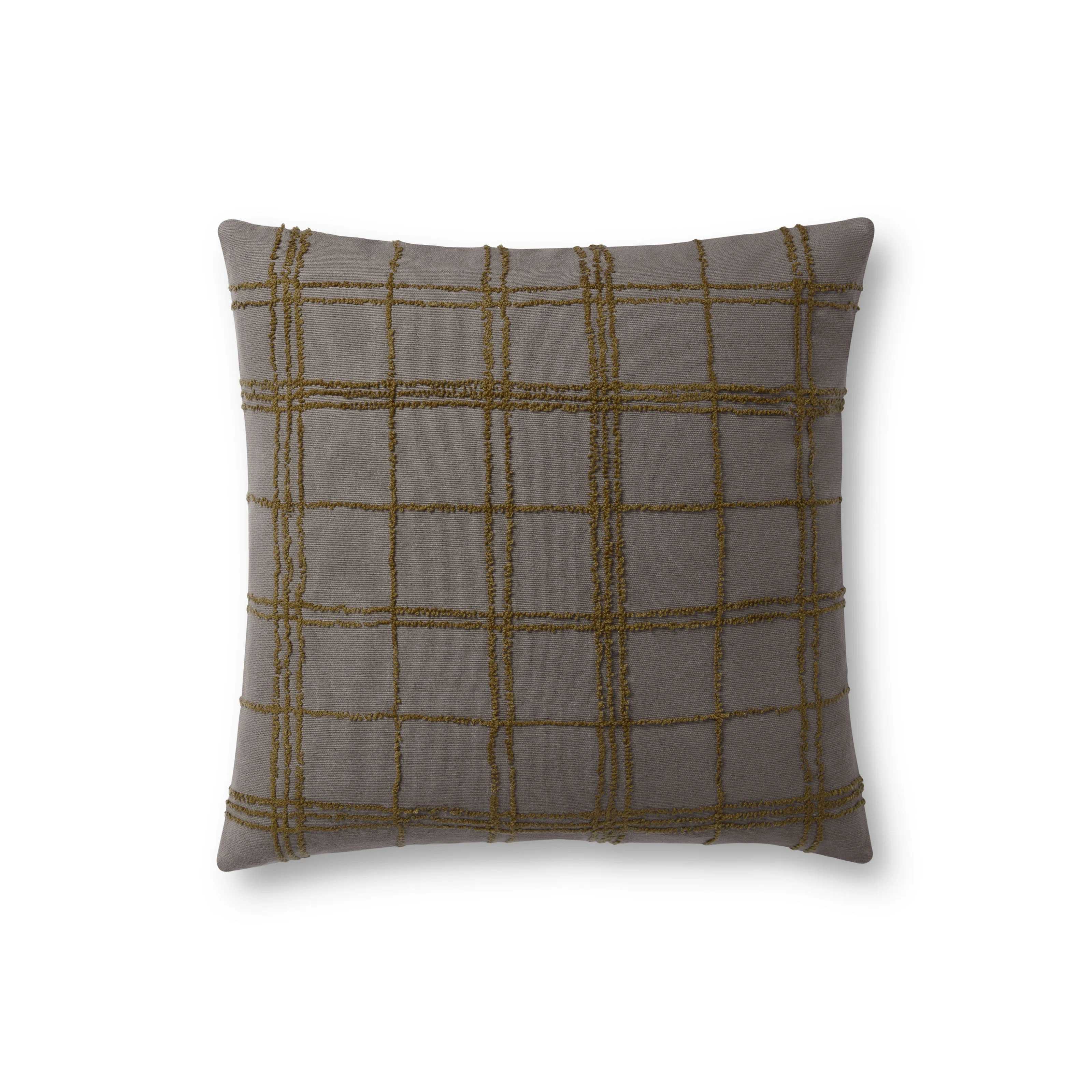 Jean Stoffer x Loloi Edward Charcoal / Olive Pillow | Wayfair North America