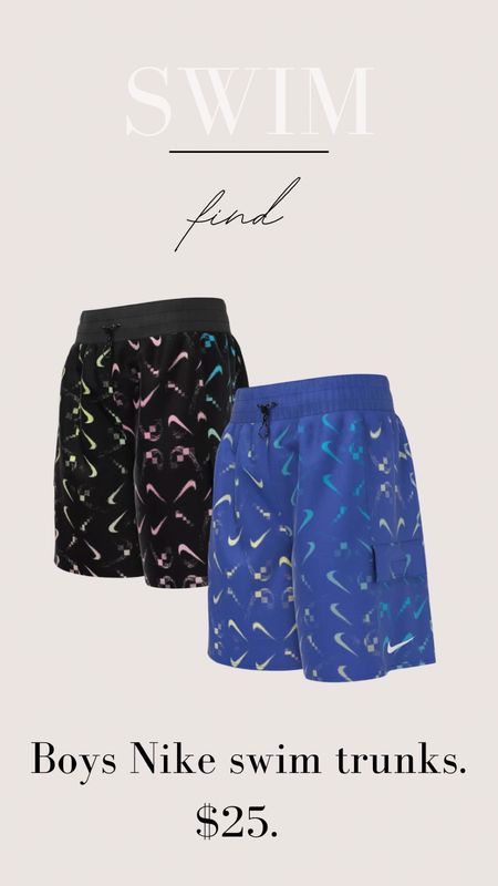 Boys Nike swim trunks  

#LTKsalealert #LTKkids #LTKswim