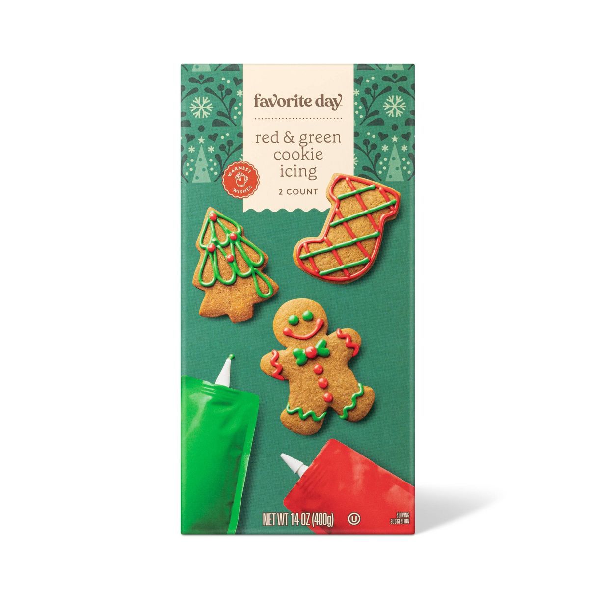 Holiday Cookie Icing Set - Red and Green - 14oz - Favorite Day™ | Target