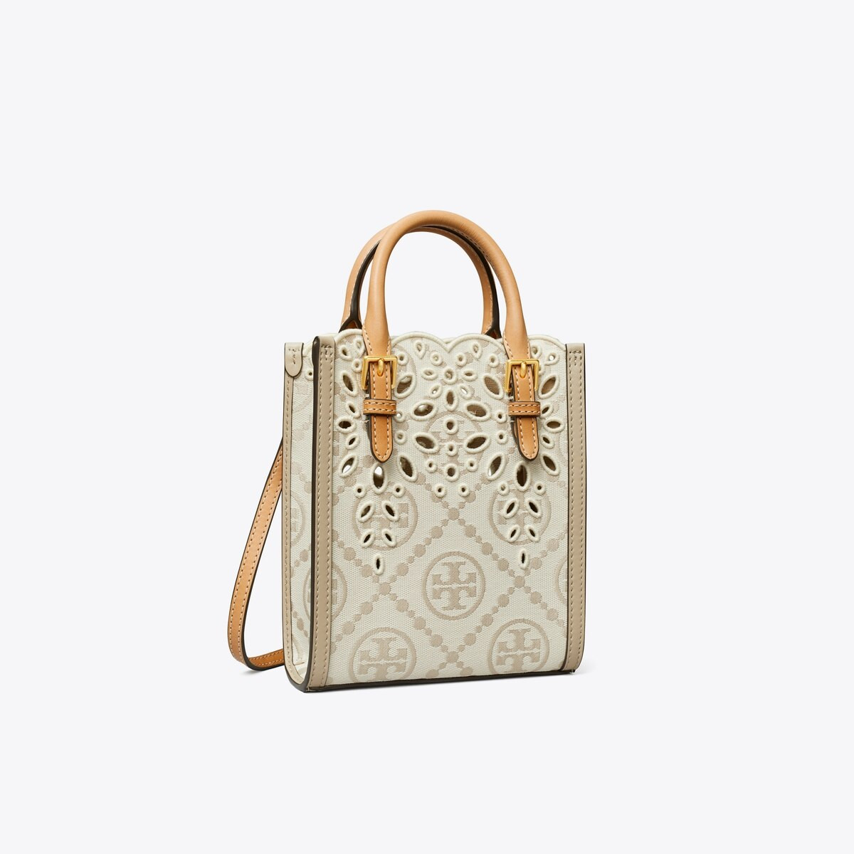 MINI T MONOGRAM EYELET TOTE | Tory Burch (US)